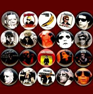 Lou Reed velvet underground set of 20 1 inch button pins